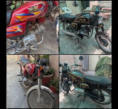 Road Prince 70cc 2019 model + Suzuki 1971 model for sale both bikes