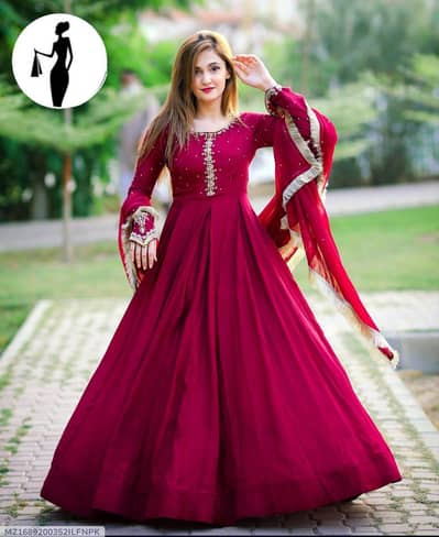 women chiffon maxi 3pcs suit delivery Free