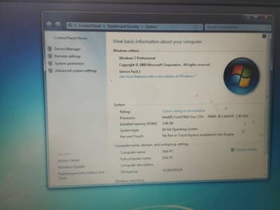 intel HP core 2due 2gb ram