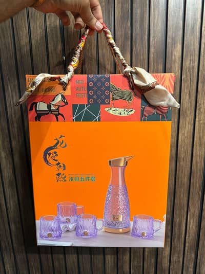Turkish style glass water set