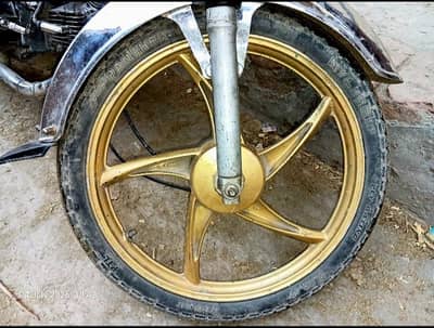 Honda CD70 Alloy Rim Golden color
