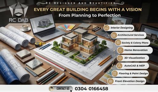 Architectural Services / Interior Design / 3D Visualizer /AutoCAD/Maps