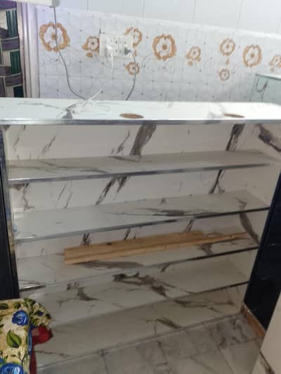 shop counters and wrakings shelves