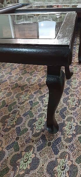 3 piece table set (1 large 2 small) 7