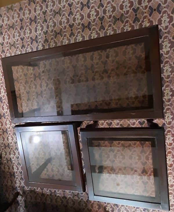 3 piece table set (1 large 2 small) 8