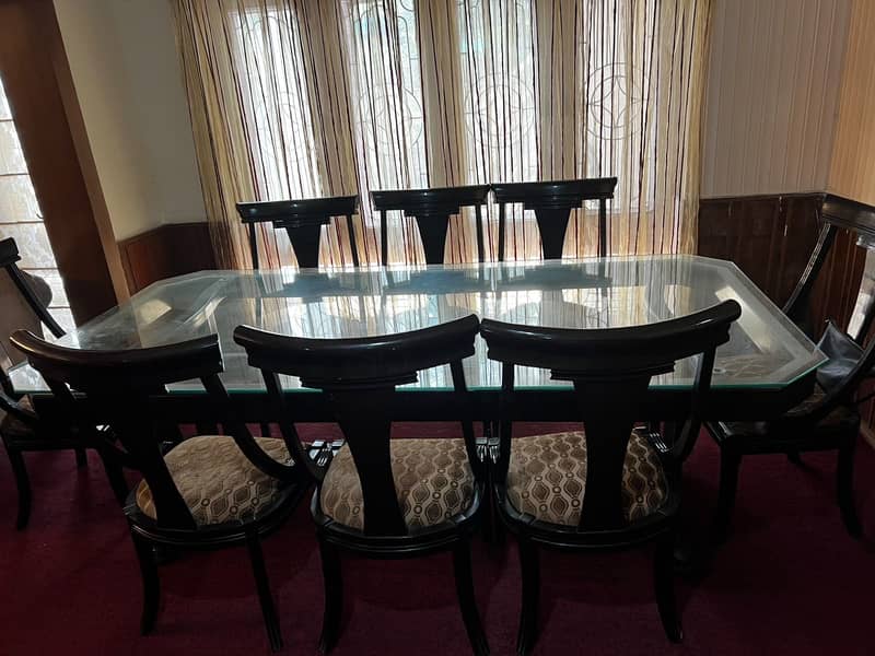 Solid Wood 8 Seater Dining Table 0