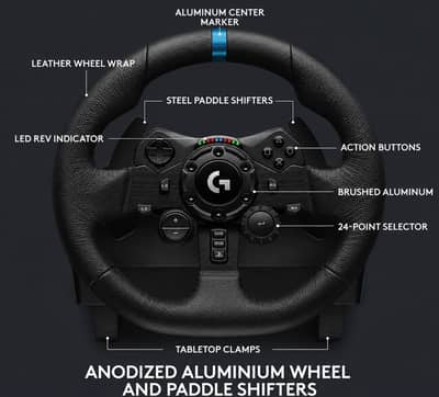 Logitech G923 Racing Wheel and Pedals for PS5, PS4 and PC (box Open)