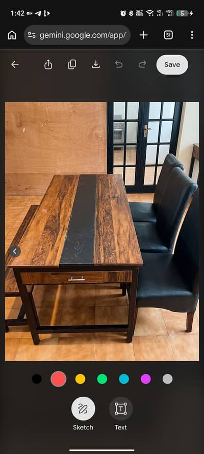 Industrial Dining Table Set