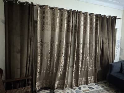 All set of 4 curtains pure of pluchi fully stiched
