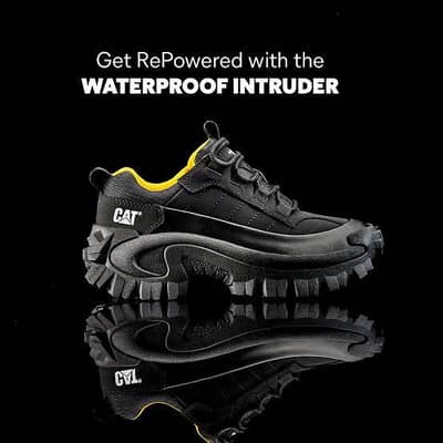 Original Cat Shoes(Caterpillar Black Galosh Intruder Water Proof)