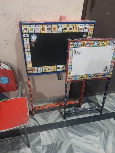 study chair and 2 boards .