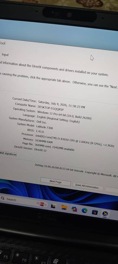 Latitude 7300 Dell for sale