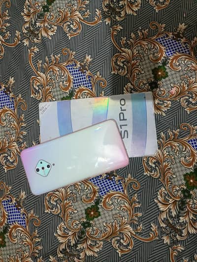 Vivo S1 Pro with box dual sim pta approved 8+4/128 type - c charging