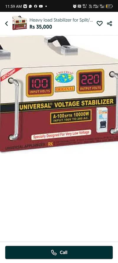 Heavy load Stabilizer for Split/AC available for Sale VIP