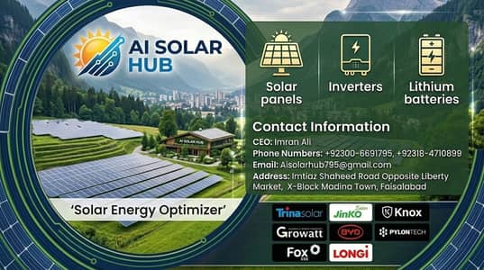 Solar Panel | Solar Inverter | Solar Plates | AI Solar Hub | Lithium