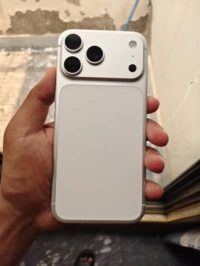 iphone 17 pro max jv  just box open 256gb silver