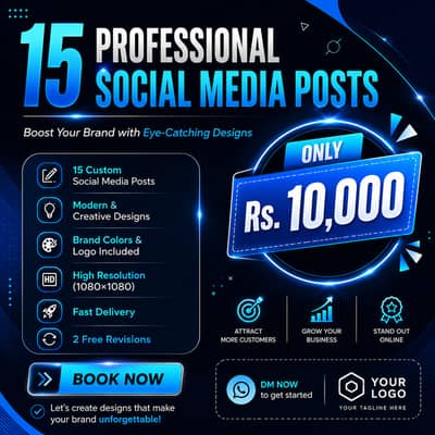  Boost Your Brand with Premium Social Media Designs!