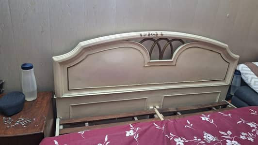 1 Bed with out Matrus and 1 Dining table with 4 chair