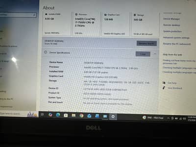 Dell i7 7th Generation