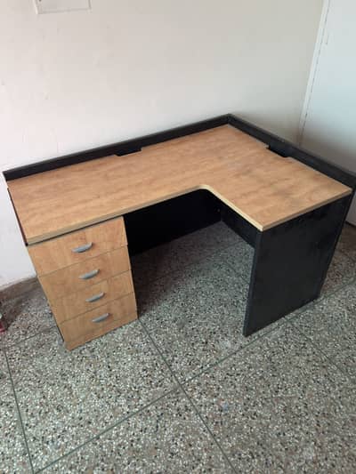 HB FURNITURE IMPORTED L SHAPE OFFICE TABLE HEAVY DUTY PREMIUM QUALITY