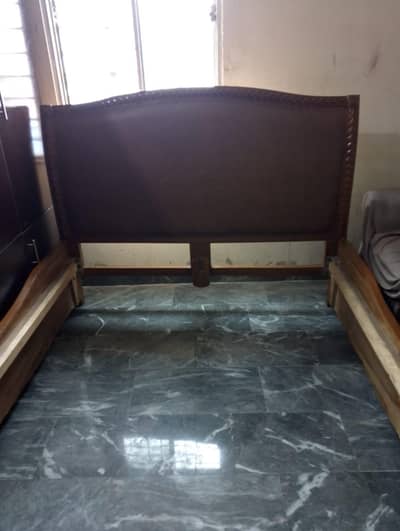 King size bed,spring mattress,one side table,dressing with mirror