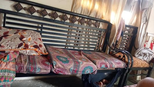5 seater iron sofa set