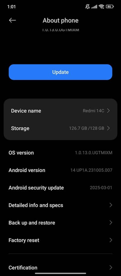 Xiaomi Redmi 14c