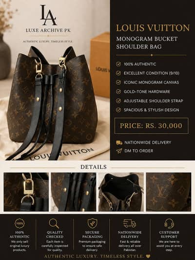 Louis Vuitton Monogram NeoNoe Style Bucket Bag