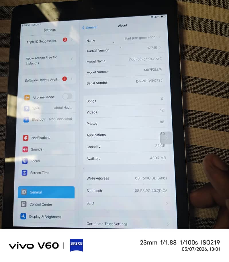 iPad 6th generation 1