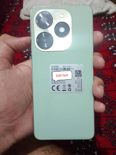 Tecno Spark 20C 4+4 128 10 by 10 condition sield  persun