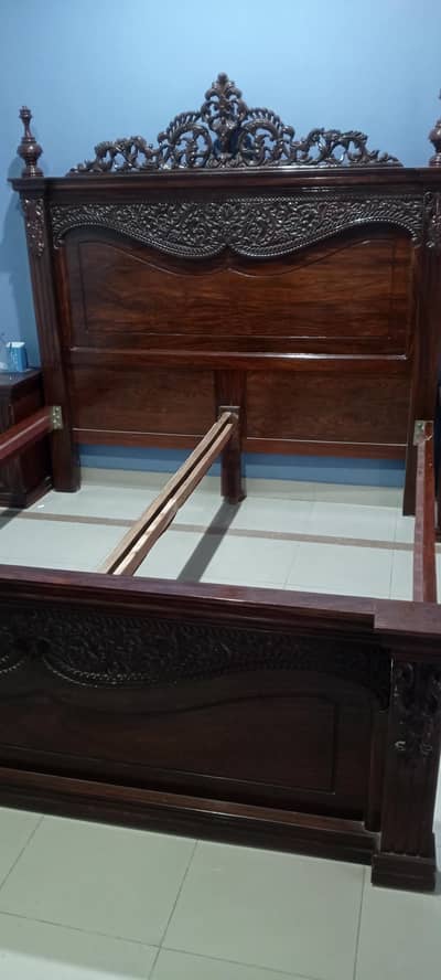 Chiniote style chiniote wood bed