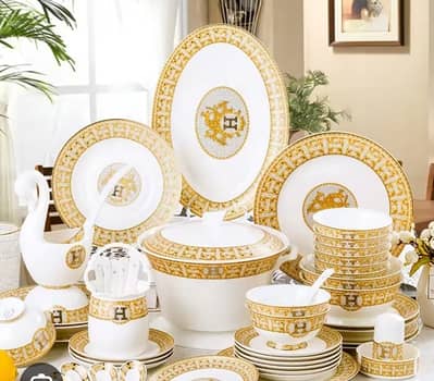Chini dinner set, dinning dinner set, porcelain set, showcase set