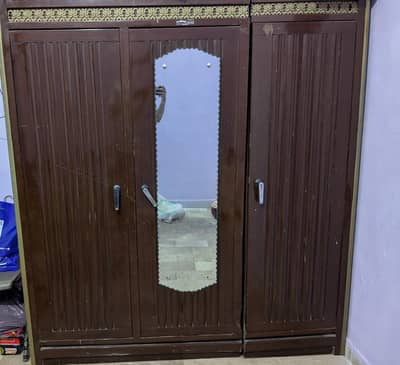 MOST URGENT -- Heavy Duty Iron Almirah / Cupboard – Good Condition