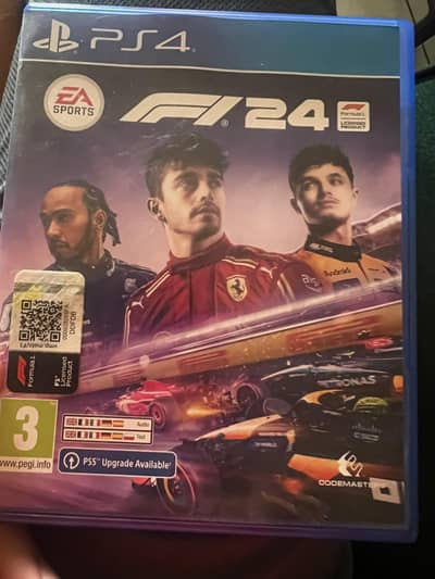 F1 24 for ps4  scratchless/like new