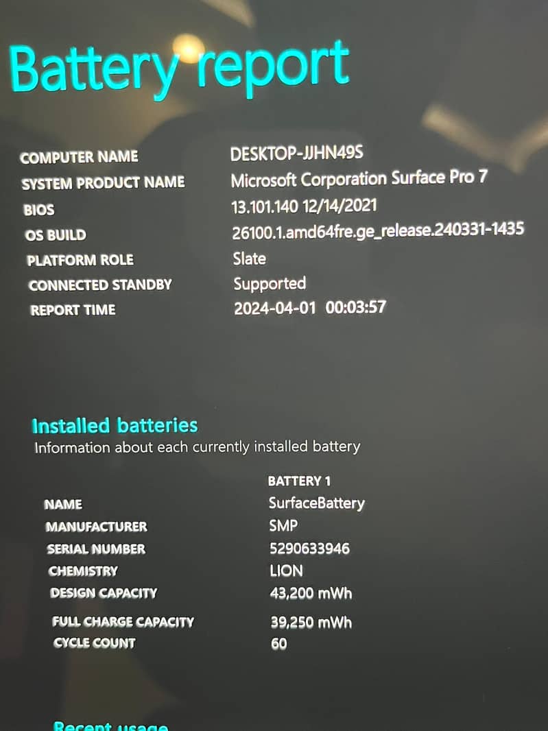 MICROSOFT SURFACE PRO 7 7