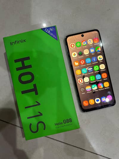 Infinix Hot 11s With Box Panel Damage Battery Replaced With Geniune