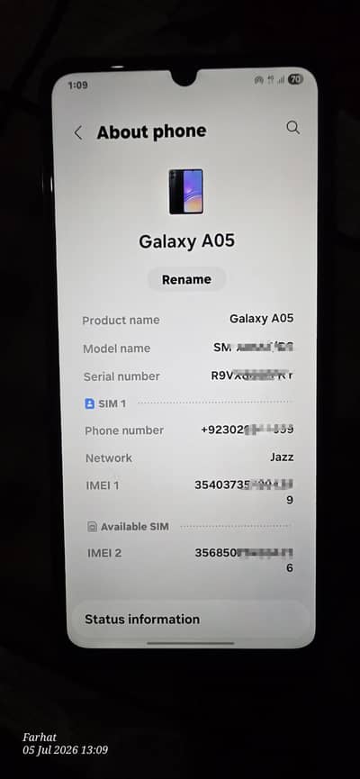 Samsung Mobile A05
