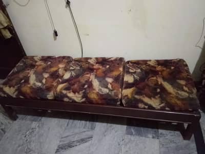 wooden bench