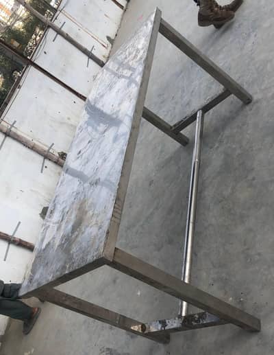 SS Commercial Kitchen Prep Table with Rack