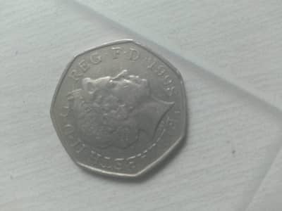 Uk 50 pence unique one piece