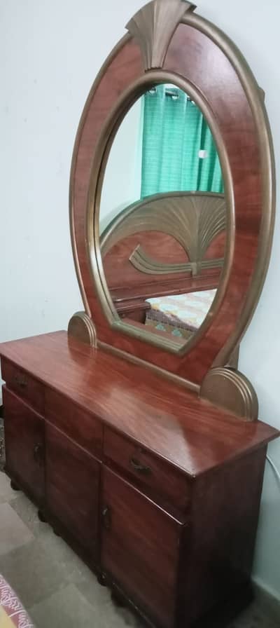 Bed with drawers and dressing table for Urgent sale.