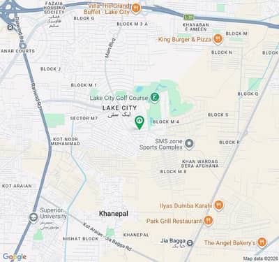 Very Good Location 12.5 Marla Plot For Sale In Sector M6 Lake City