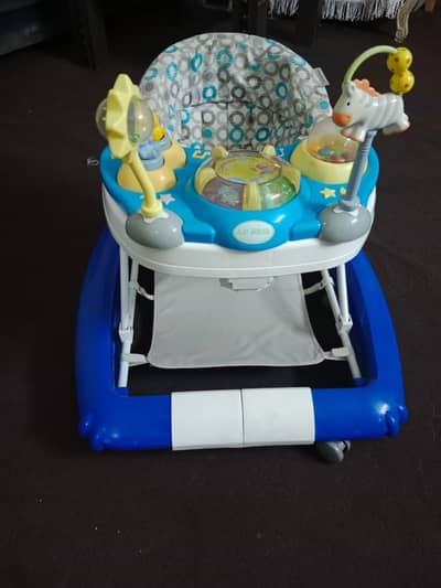 Walker and easy chair with jumping pad 3 in one