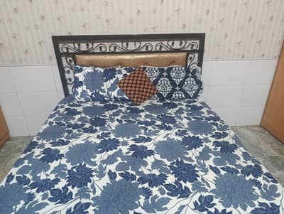 medium double bed, 5by6 - used but in fresh condition