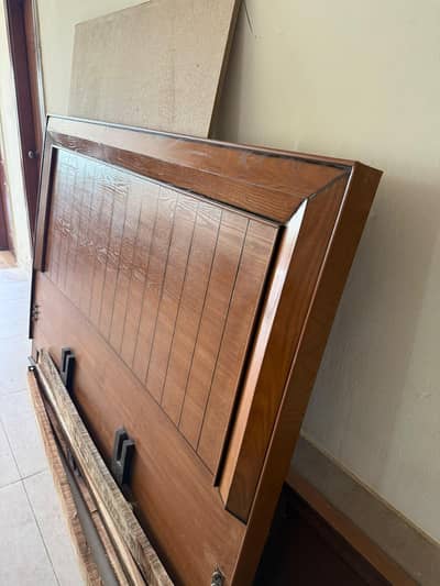 king size bed with side tables and foam for sale