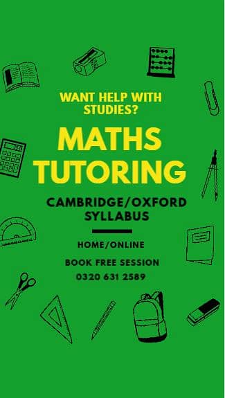 MATH/CODING - TUITION AVAILABLE - IGCSE/O-LEVEL - HOME/ONLINE SESSIONS