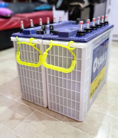 2 x Osaka Pro-2000 Tall Tubular Batteries For Sale
