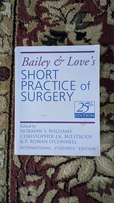 Bailey & Love Short Practice Of Surgery 25th Edition