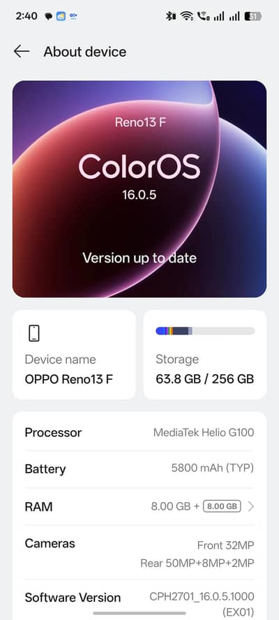 OPPO Reno13 F 4G