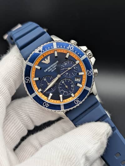 Emporio Armani Explorer Solar-Powered Watch for Gents